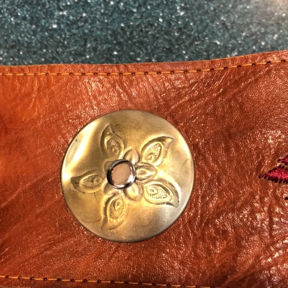 Women's Leather Belt Floral design